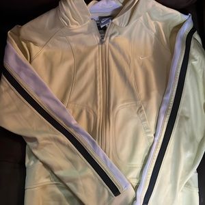 Light yellow Nike yoga zip up